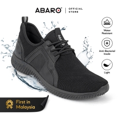 Black School Shoes Water Resistant Mesh + EVA W3882 Secondary Unisex ABARO